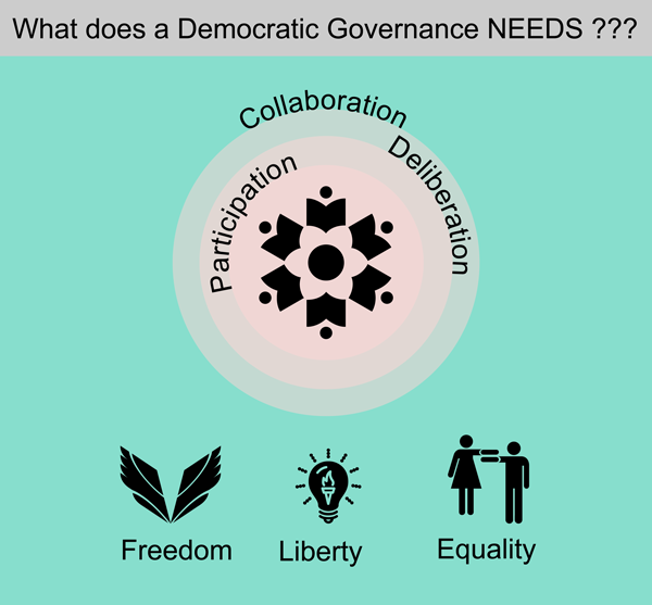 What does a democratic governance need?