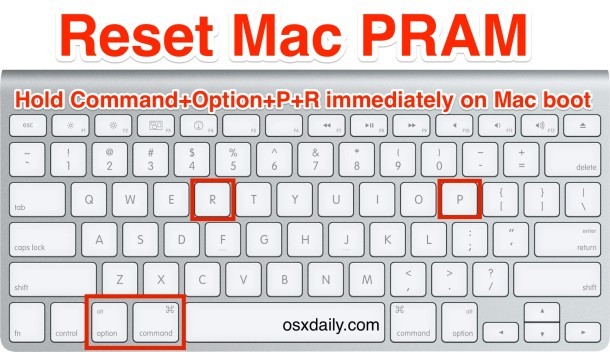 How to reset MacBook PRAM