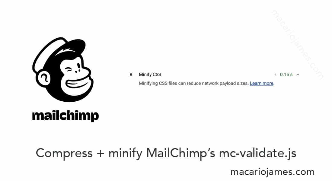 Compress + Minify MailChimp mc-validate.js