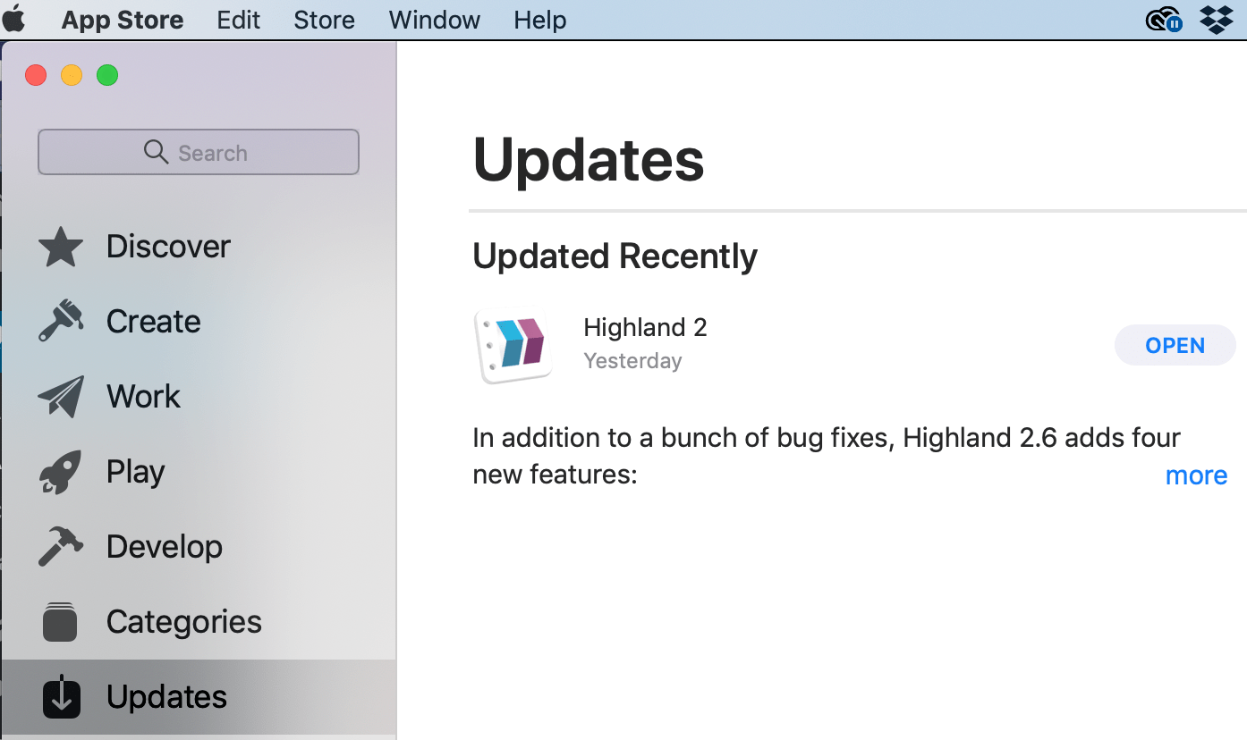 App Store - Recently Updated